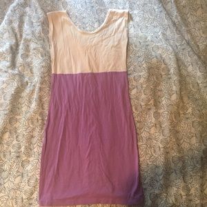 American apparel color block body con dress