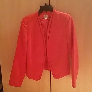 Coral Chinese Collar Blazer