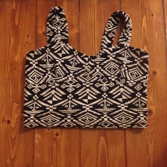 Ginger G Tribal Print Crop Top