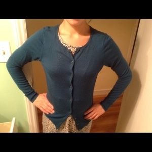 The Limited turquoise cardigan S