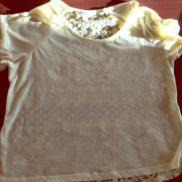 Charming Charlie medium yellow shirt - Picture 1 of 3