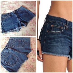 NO BOUNDARIES BLUE JEAN CUTOFFS 5 JUNIORS NWOT