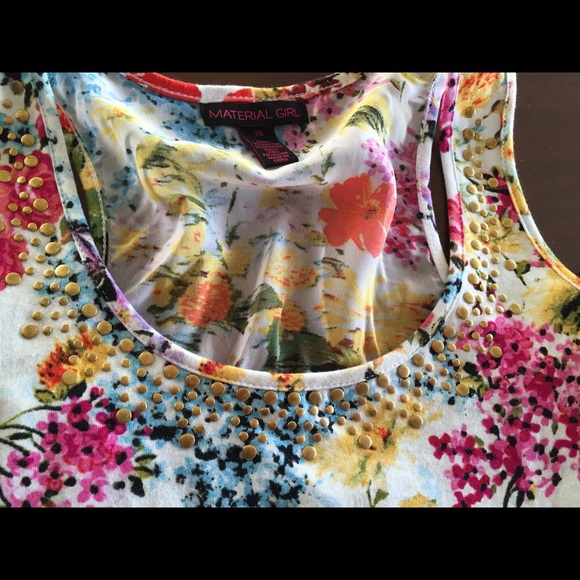 Material Girl floral tank top - Picture 2 of 3
