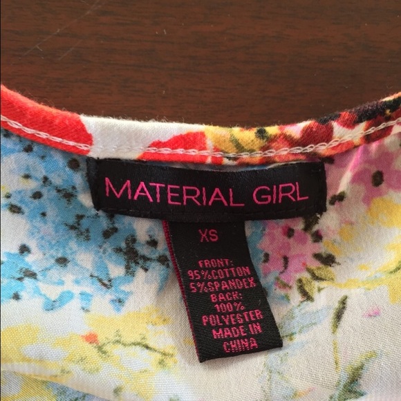 Material Girl floral tank top - Picture 3 of 3