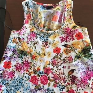 Material Girl floral tank top