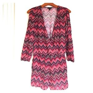 Multi-colored patterned romper