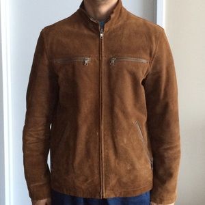 Banana Republic Men's 100% suede leather jacket.