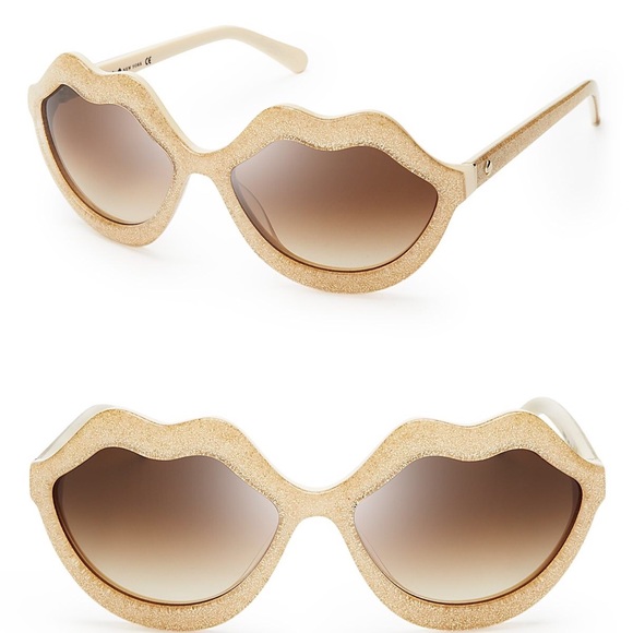 kate spade Accessories - ✨💋Kate Spade Oversized Glitter Lip Sunnies💋✨