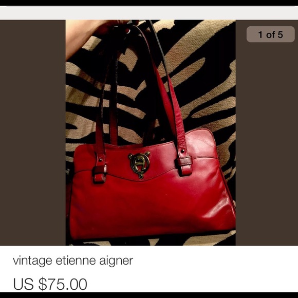 Vintage Etienne Aigner Leather Bag
