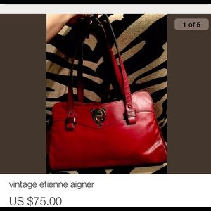 Vintage Etienne Aigner Leather Bag
