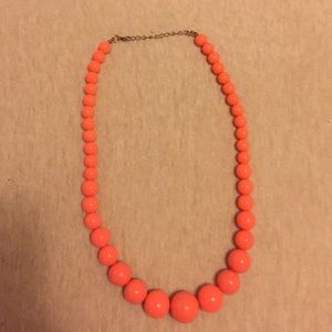 Peach/orange bead necklace