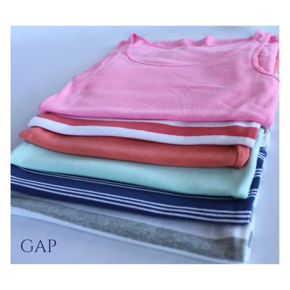 GAP Tops - (Sz S) GAP Bundle 6 Fitted Tank Tops