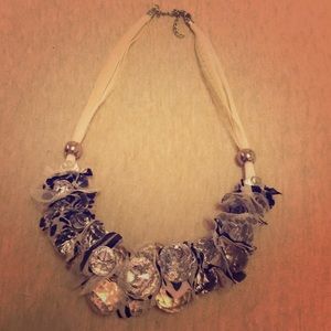 Black and cream big necklace!