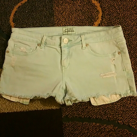 Aeropostale mint green shorts
