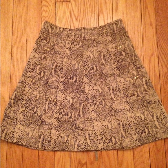 Rebecca Taylor snakeskin mini skirt