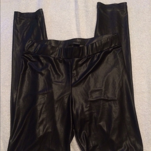 Forever 21 leather leggings