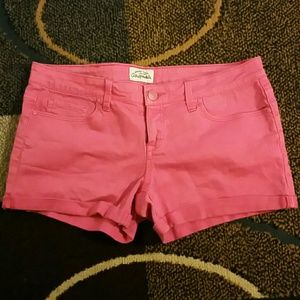 Aeropostale pink denim shorts