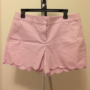 Scalloped light purple/pink shorts