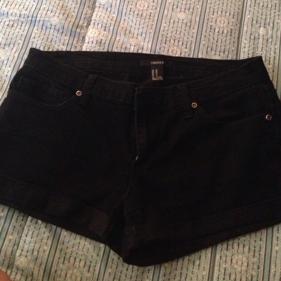 Black denim shorts!