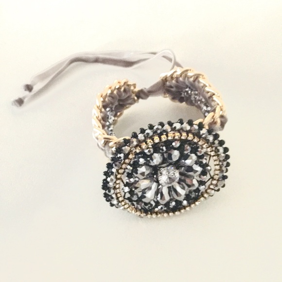 NEW! Crystal Design Adjustable Statement Bracelet