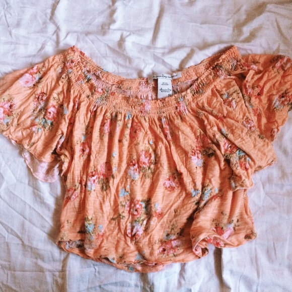 CUTE FLOWY OFF SHOULDER TOP