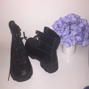 Black Genuine Leather Waterproof Timberlands