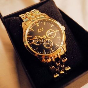 Brand New Forever 21 Watch | Black & Gold