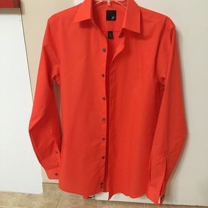 For men - Orange Slim Fit Dress Shirt