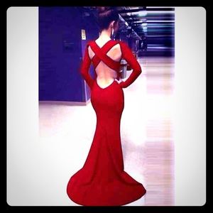 Hot Red; Formal Dress