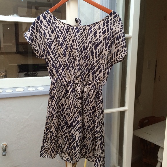 Vintage dress with open back