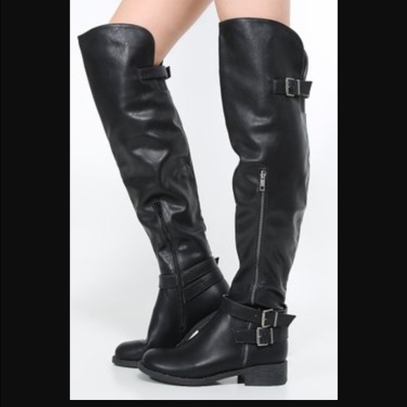Bamboo Knee High Boots