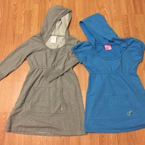 Two Victoria Secret hoodie sweatshirt tunic