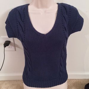 Sweater top dark/royal blue