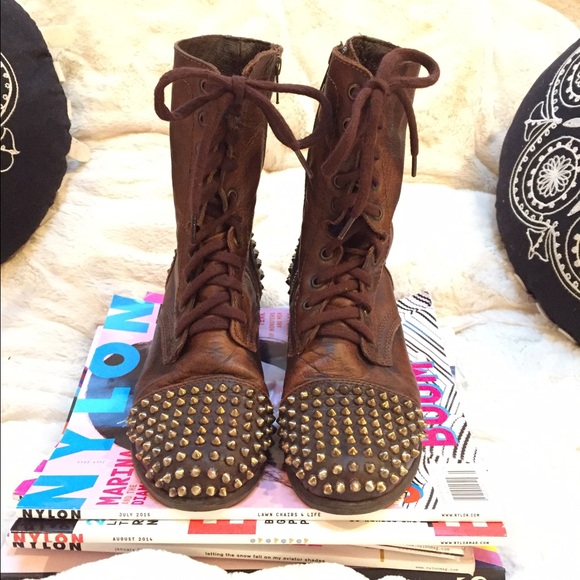 Studded Steve Madden Combat Boots