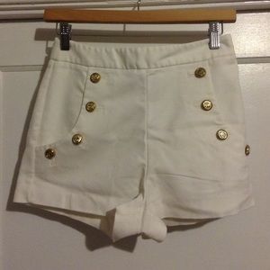 White sailor shorts