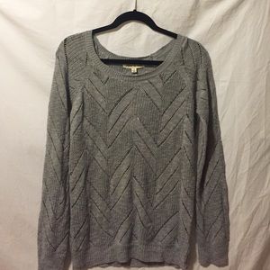 grey olive and oak kanani chevron pattern sweater