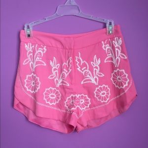 pink shorts
