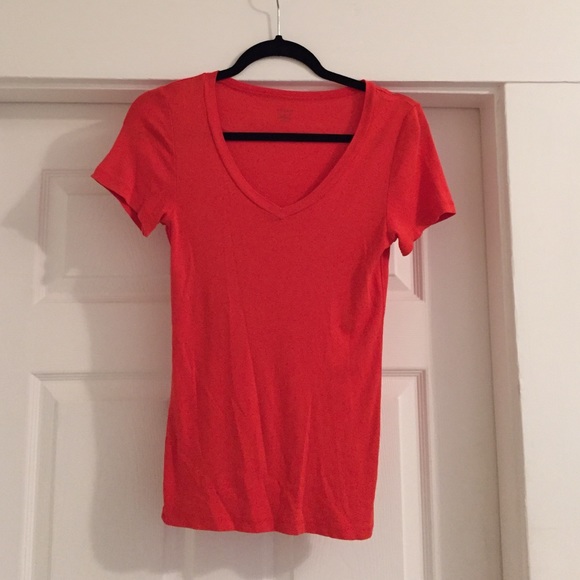 JCrew VNeck Fitted Short Sleeve Tee