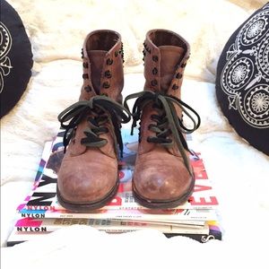 Studded Combat Boots