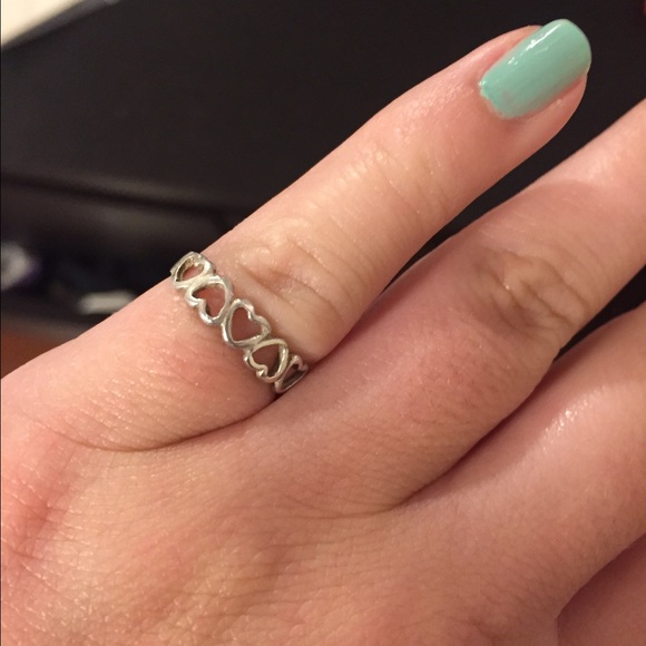 Sterling silver heart ring