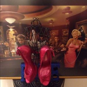 💕Iridescent Hot Pink Betsey Johnson Pumps Heels