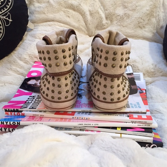 Studded Canvas Sneakers - Picture 3 of 3