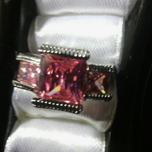 Pink Topaz stamped 925 ring size 7