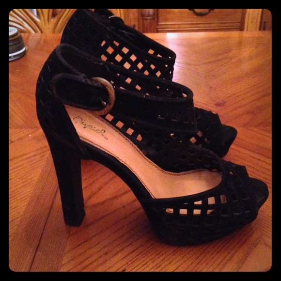 Unique Black Heels