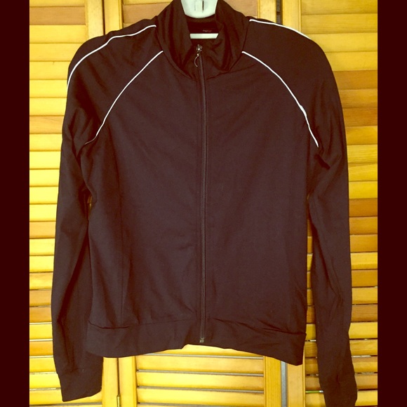 Black and White Zip-up Sweatshirt