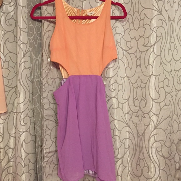 Tobi Colorblock Cutout dress