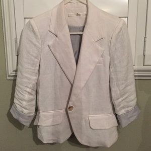 Gibson brand white linen blazer