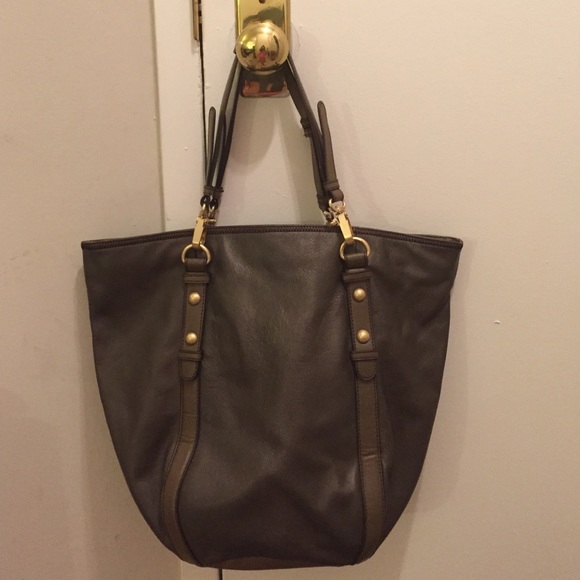 STEVEN by Steve Madden soft-brown leather tote