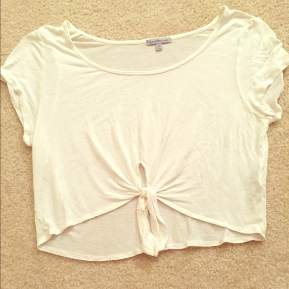 White crop top