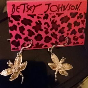 Betsey Johnson  Dragonfly earrings
